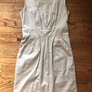 Khaki sheath dress